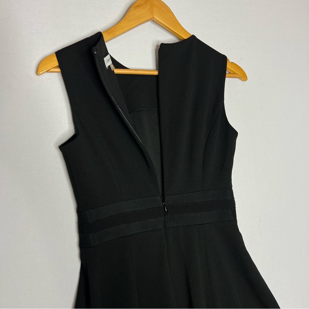 Calvin Klein Ilusion Trim Fit Flare Midi Dress Cocktail Girls Night Size 2 - Picture 6 of 10